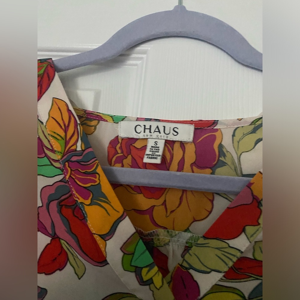 Chaus flower short sleeve blouse🌺🌸